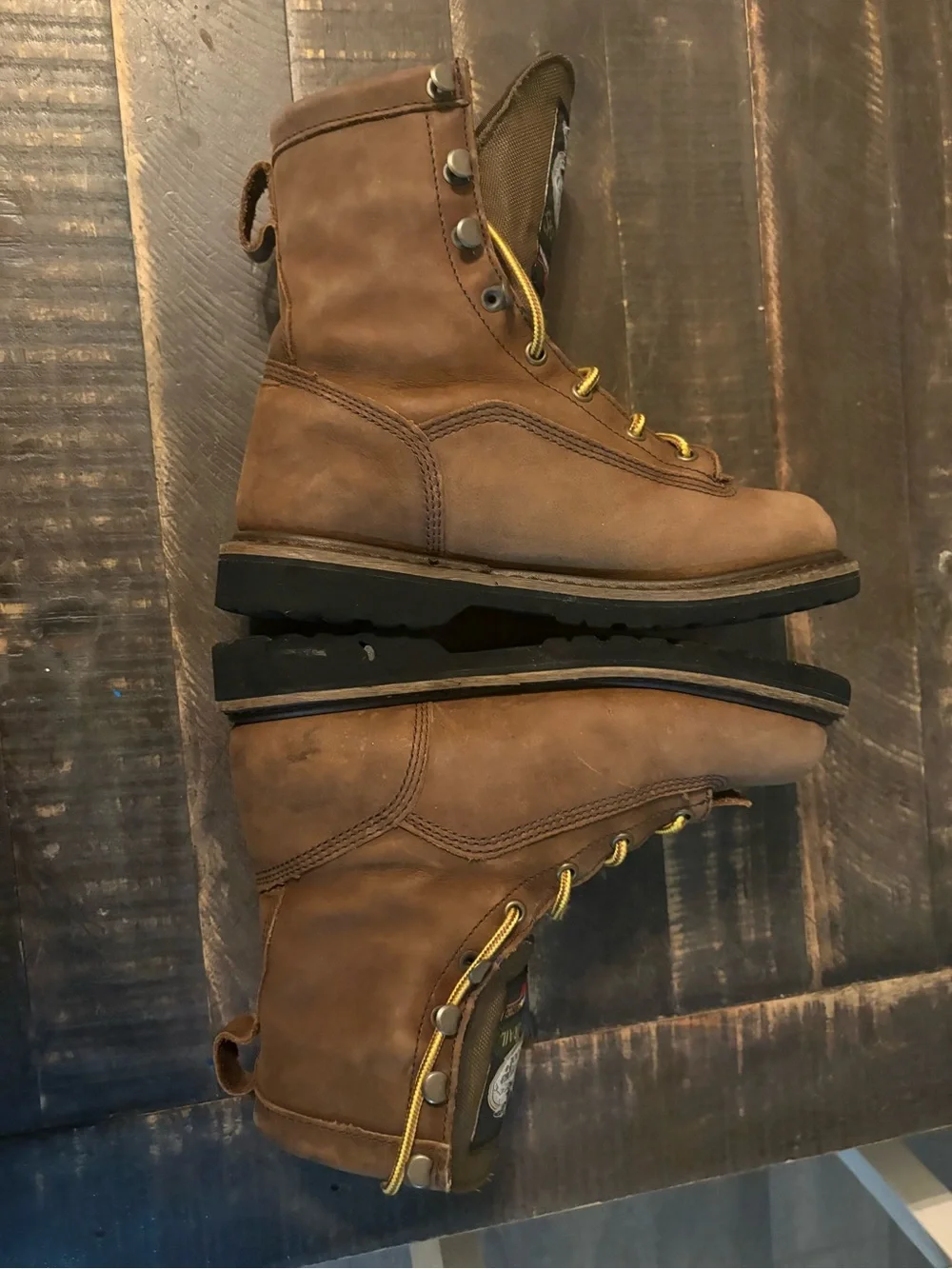 Georgia Boot G2048 Mid-Calf Waterproof Lace-Up Work Boots Leather Thinsulate
